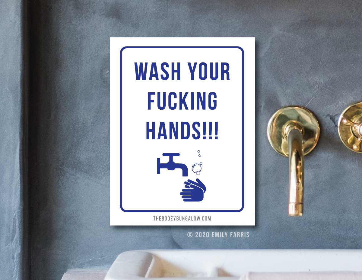 Printable Hand-Washing Signs